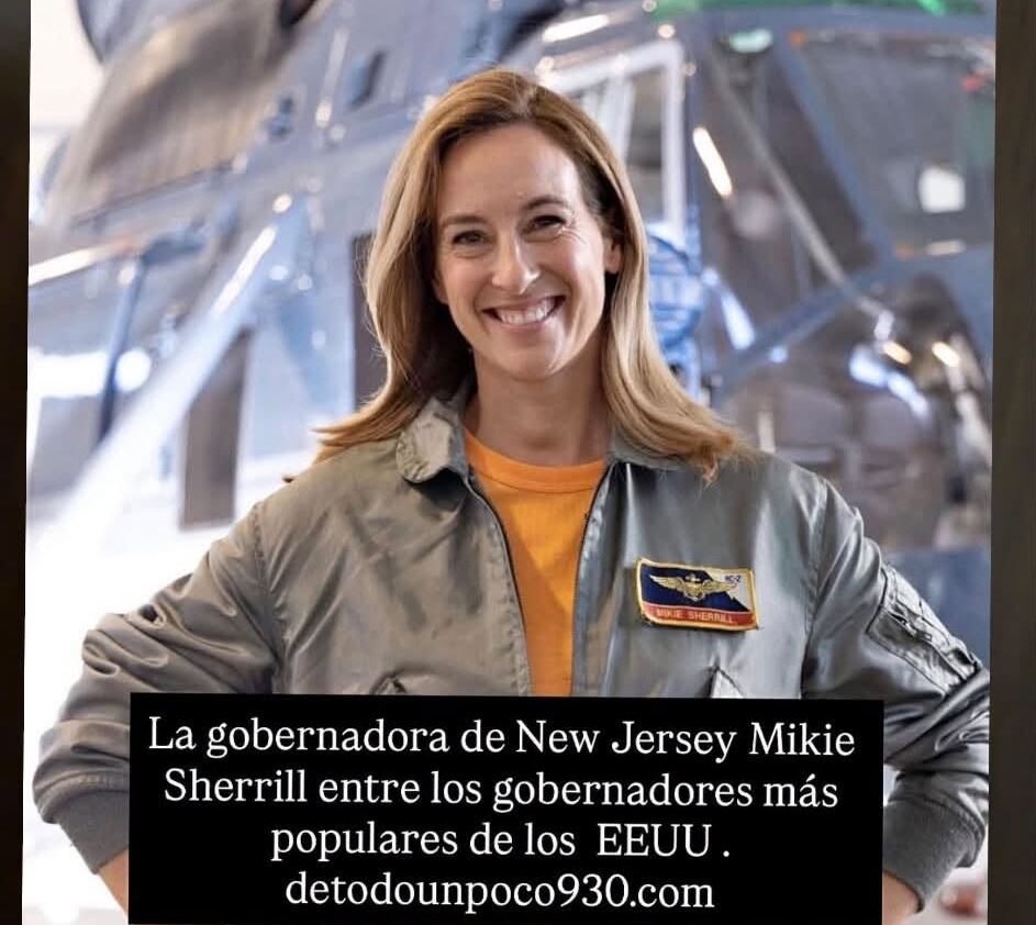 La gobernadora de New Jersey Mikie Sherrill entre los gobernadores más populares de EEUU.